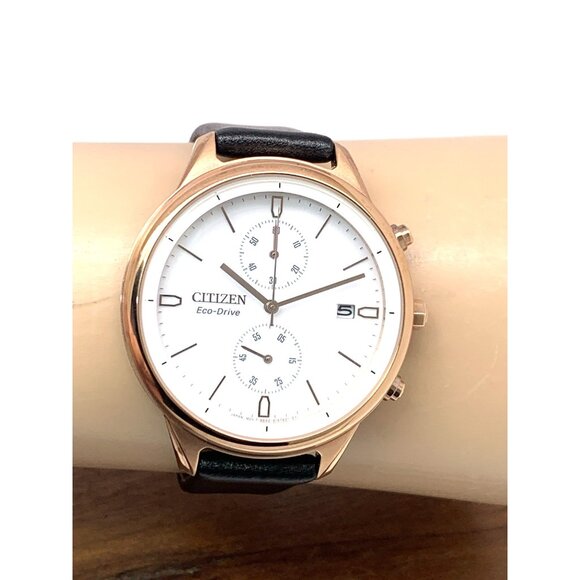 Citizen Women's Watch FB2003-05A Eco-Drive Chronograph White Dial Rose Gold 39mm - Picture 11 of 14